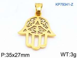 Stainless Steel Gold-plating Pendant - KP79341-Z