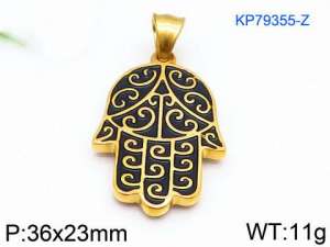 Stainless Steel Gold-plating Pendant - KP79355-Z