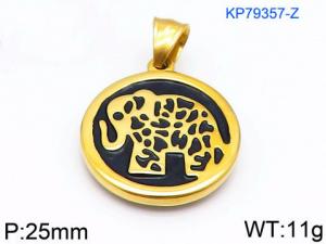 Stainless Steel Gold-plating Pendant - KP79357-Z