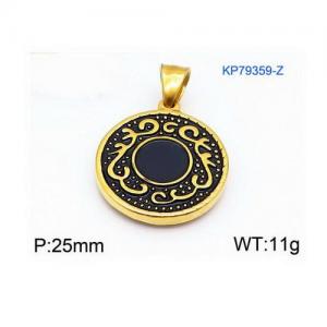 Stainless Steel Gold-plating Pendant - KP79359-Z