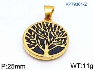 Stainless Steel Gold-plating Pendant - KP79361-Z