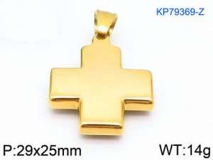 Stainless Steel Gold-plating Pendant - KP79369-Z