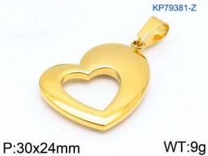 Stainless Steel Gold-plating Pendant - KP79381-Z