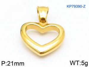 Stainless Steel Gold-plating Pendant - KP79390-Z