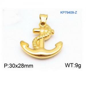 Stainless Steel Gold-plating Pendant - KP79409-Z