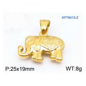 Stainless Steel Gold-plating Pendant - KP79415-Z