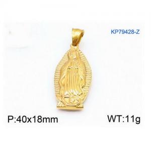 Stainless Steel Gold-plating Pendant - KP79428-Z