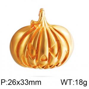 Stainless Steel Gold-plating halloween pumpkin Pendan - KP79829-K
