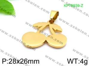 Stainless Steel Gold-plating Pendant - KP79939-Z