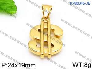 Stainless Steel Gold-plating Pendant - KP80045-JE