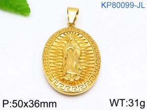 Stainless Steel Gold-plating Pendant - KP80099-JL