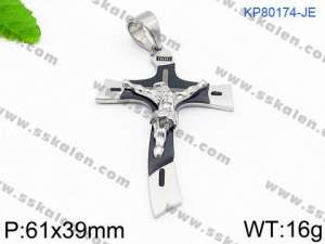 Stainless Steel Cross Pendant - KP80174-JE