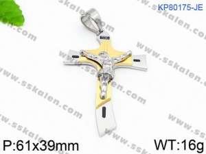 Stainless Steel Cross Pendant - KP80175-JE