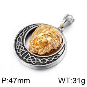 Stainless Steel Gold-plating Pendant - KP80272-BD