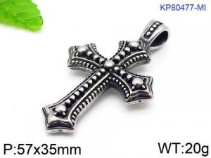 Stainless Steel Cross Pendant - KP80477-MI
