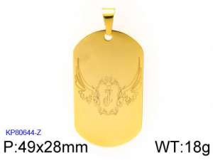 Stainless Steel Gold-plating Pendant - KP80644-Z