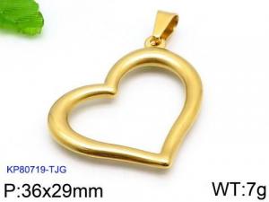 Stainless Steel Gold-plating Pendant - KP80719-TJG