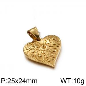 Stainless Steel Gold-plating Pendant - KP80824-Z