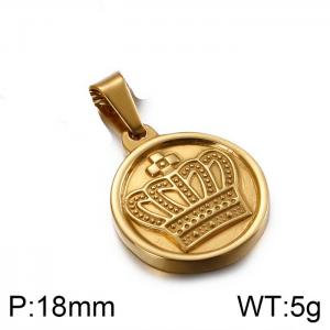 Stainless Steel Gold-plating Pendant - KP80831-Z