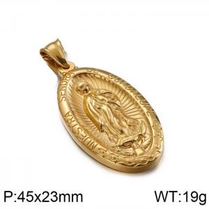 Stainless Steel Gold-plating Pendant - KP80841-Z