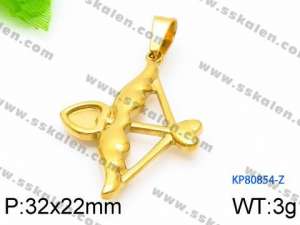 Stainless Steel Gold-plating Pendant - KP80854-Z