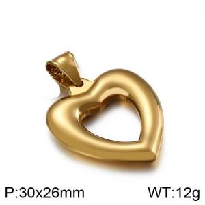 Stainless Steel Gold-plating Pendant - KP80863-Z