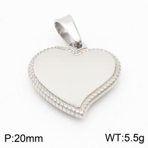 Fashionable Simple Stamping Heart Shaped Lady Pendant Fashion Jewelry - KP80869-Z