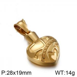 Stainless Steel Gold-plating Pendant - KP80870-Z