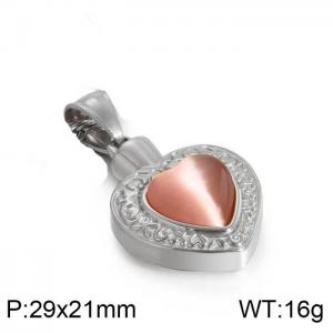 Stainless Steel Stone & Crystal Pendant - KP80886-Z