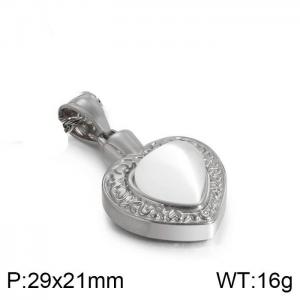 Stainless Steel Stone & Crystal Pendant - KP80887-Z