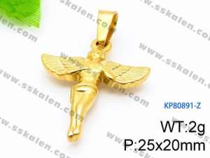 Stainless Steel Gold-plating Pendant - KP80891-Z