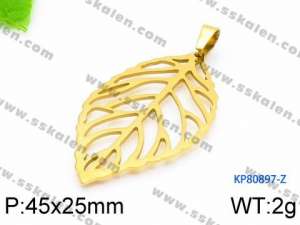 Stainless Steel Gold-plating Pendant - KP80897-Z