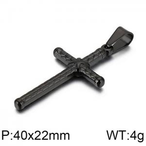 Stainless Steel Cross Pendant - KP81533-K