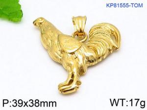 Stainless Steel Gold-plating Pendant - KP81555-TOM