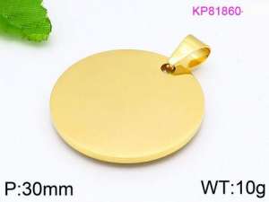 Stainless Steel Gold-plating Pendant - KP81860-Z