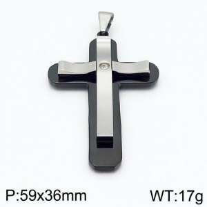 Stainless Steel Cross Pendant - KP82032-LE
