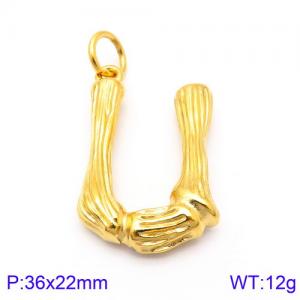 Stainless Steel Gold-plating Pendant - KP82117-KHX