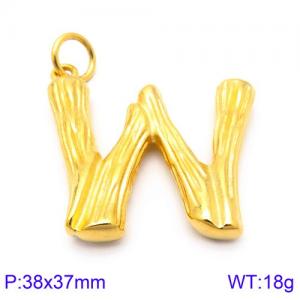 Stainless Steel Gold-plating Pendant - KP82119-KHX