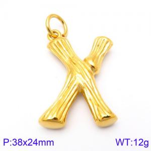 Stainless Steel Gold-plating Pendant - KP82120-KHX