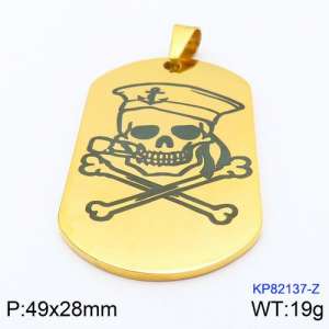 Stainless Steel Gold-plating Pendant - KP82137-Z