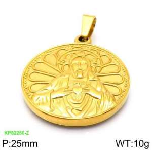 Stainless Steel Gold-plating Pendant - KP82250-Z