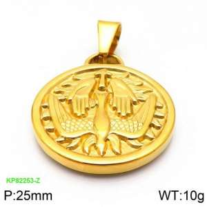 Stainless Steel Gold-plating Pendant - KP82253-Z