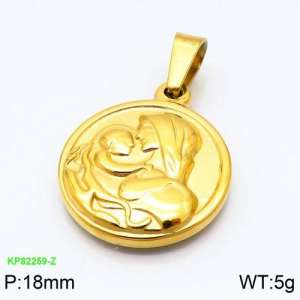 Stainless Steel Gold-plating Pendant - KP82259-Z