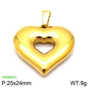 Stainless Steel Gold-plating Pendant - KP82267-Z