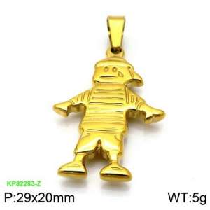 Stainless Steel Gold-plating Pendant - KP82283-Z