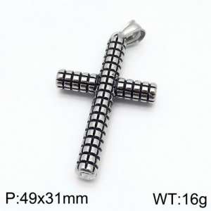 Stainless Steel Cross Pendant - KP82756-TLX