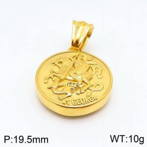 Stainless Steel Gold-plating Pendant - KP83354-TOM