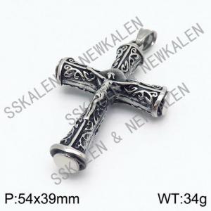 Stainless Steel Cross Pendant - KP83957-TMT