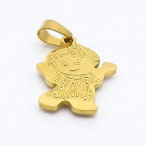 Stainless Steel Gold-plating Pendant - KP93289-SS