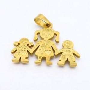 Stainless Steel Gold-plating Pendant - KP93291-SS